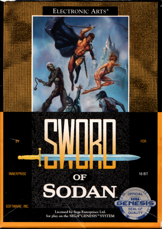 Sword of Sodan box art for Sega Genesis